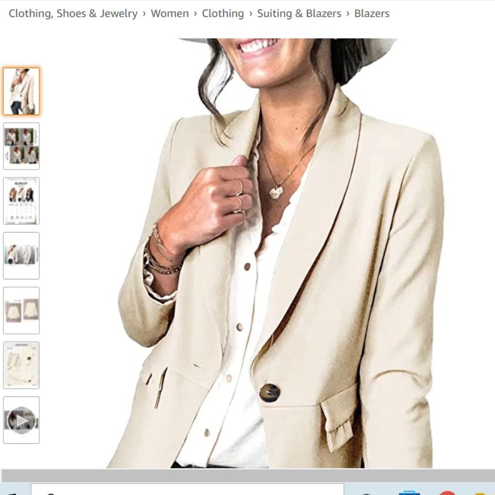 Blazer Casual Long Sleeve Open Front Summer/Work Blazer